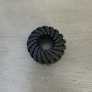 Black Neutral Matte Messy Updo High Ponytail Extra Hold 1" Birds Nest Hair Clip